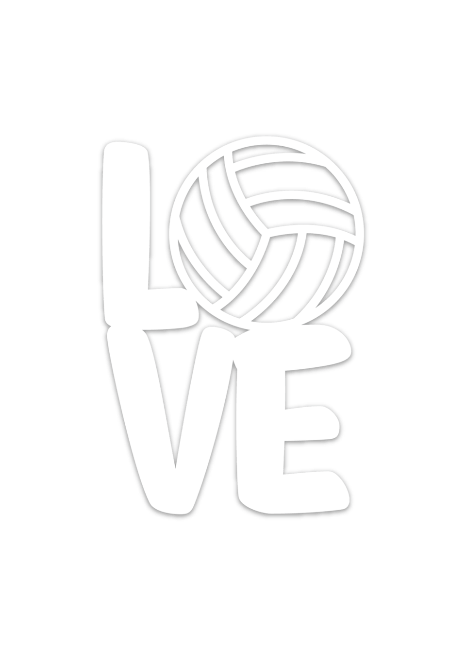 Volleyball Love Vinyl Decal
